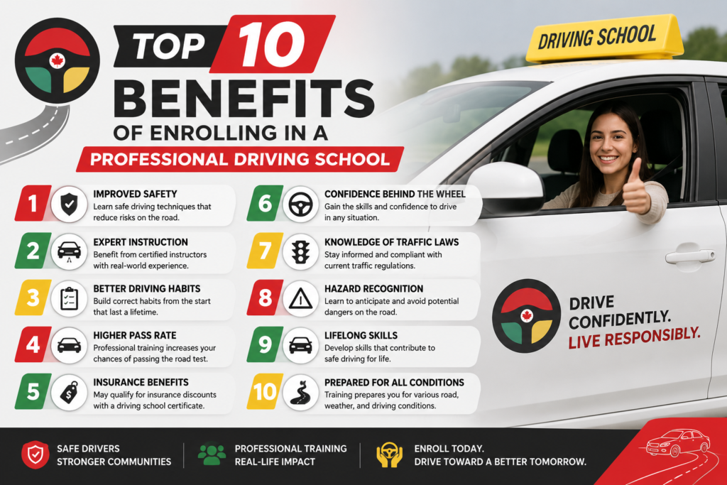 Top 10 Benefits of Enrolling in a Professional Driving School